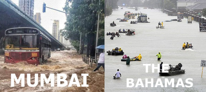 Hurricane Dorian and Mumbai rain