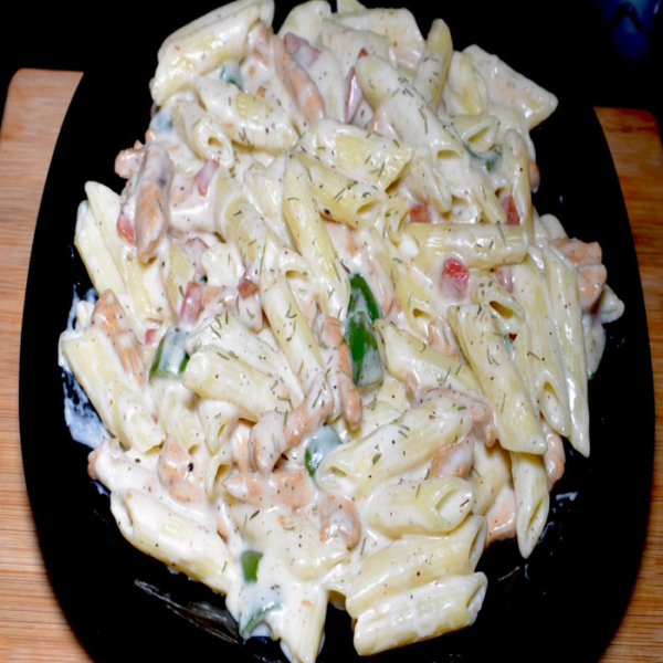 Creamy White Sauce Chicken Pasta