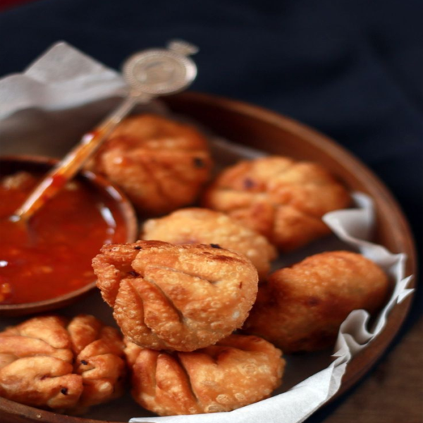 Crumb Fried Momos